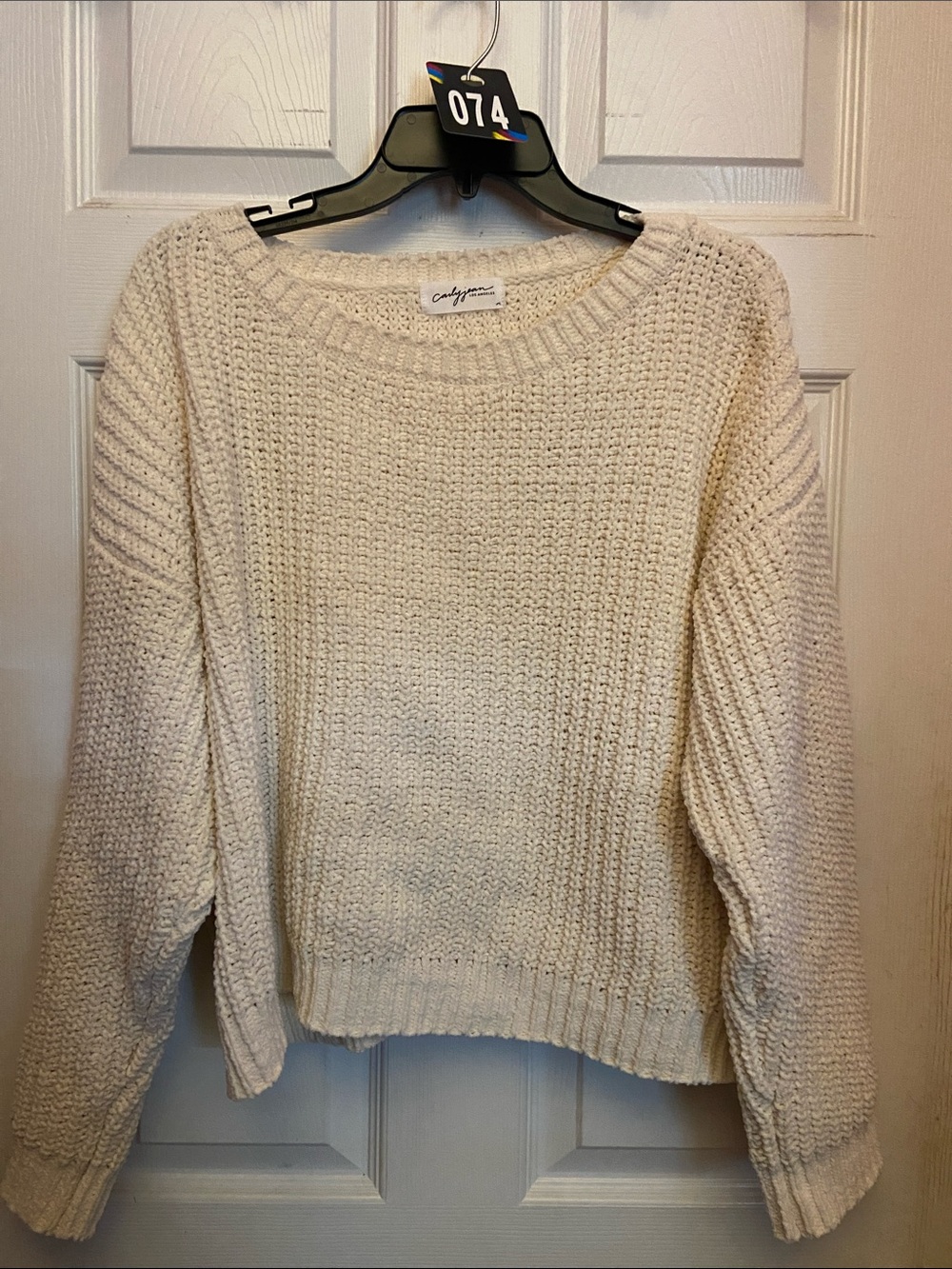 CJLA Cream Color Sweater Size Med